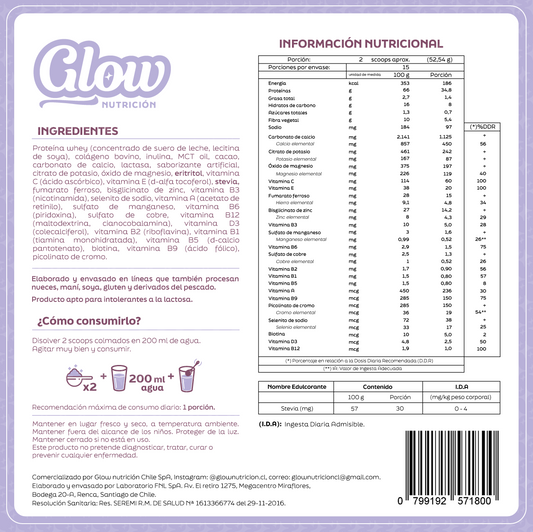GLOW - Batido premium chocolate